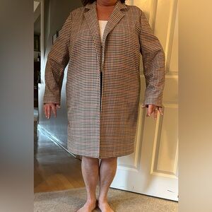 J. Jill Brown Houndstooth Coat